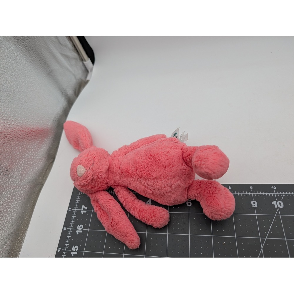 Jellycat Bashful Bunny Rabbit Plush Coral Pink 8 Inch Stuffed Animal - Picture 6 of 6